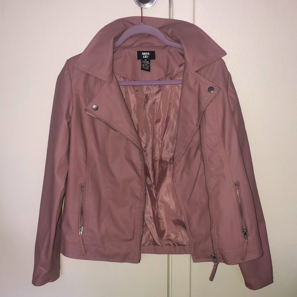 Pink Leather Jacket